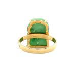 Gouden ring met jade 14 krt, Sieraden, Tassen en Uiterlijk, Ophalen of Verzenden, Nieuw