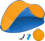 Tweedekans | Pop up strandtent beach shelter blauw-oranje, Caravans en Kamperen, Tenten, Ophalen of Verzenden, Zo goed als nieuw