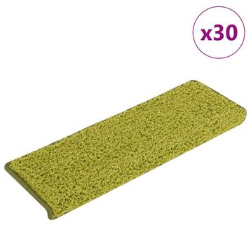 vidaXL Trapmatten 30 st 65x21x4 cm Groen Rechthoekige Rand beschikbaar voor biedingen