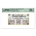10 Gulden Lieftinck 1945 PMG 53, Postzegels en Munten, Bankbiljetten | Nederland, Verzenden