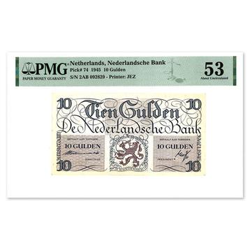 10 Gulden Lieftinck 1945 PMG 53 beschikbaar voor biedingen