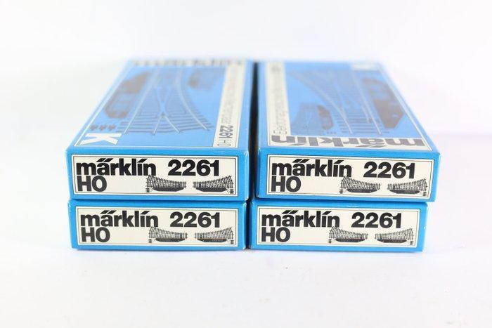 Märklin H0 - 2261 - Modeltreinsporen (4) - 4 elektrische, Hobby en Vrije tijd, Modeltreinen | H0