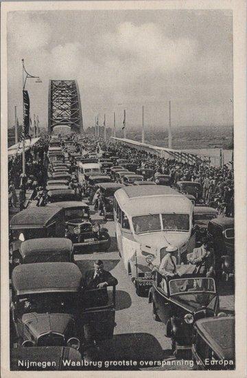 NIJMEGEN - Waalbrug Grootste Overspanning v. Europa, Verzamelen, Ansichtkaarten | Nederland, Verzenden