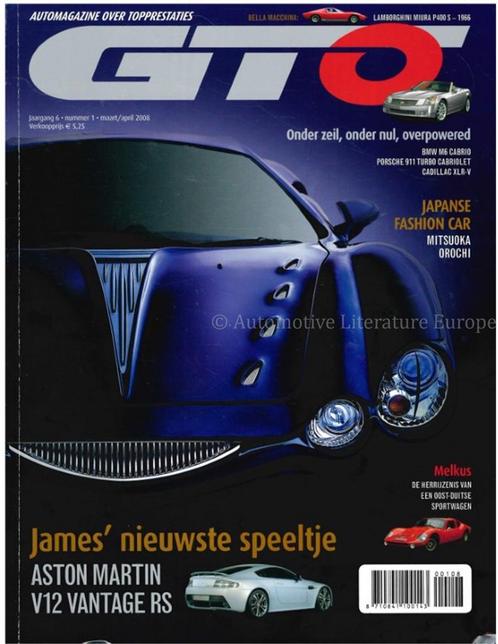 2008 GTO MAGAZINE 01 NEDERLANDS, Boeken, Auto's | Folders en Tijdschriften
