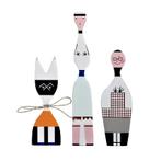 Set of 3 Wooden Dolls - Vitra  replica - No 7, 8 en9, Nieuw