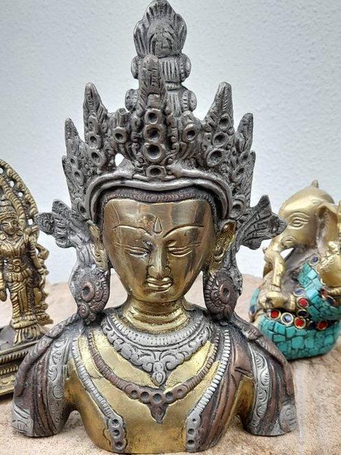 Beeld, Rama, Sita en Lakshmana - Avalokiteshvara - Ganesha -, Antiek en Kunst, Kunst | Niet-Westerse kunst
