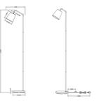 LED Vloerlamp - Trion Kido - E27 Fitting - Verstelbaar -, Huis en Inrichting, Lampen | Vloerlampen, Ophalen of Verzenden, Nieuw