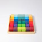Grimms - Houten blokken Regenboog Mozaïek (36 stuks), Nieuw