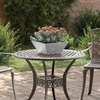 vidaXL Tuin Kom Plantenbak 5 pcs Zilver 35 x 35 x 15 cm, Tuin en Terras, Minder dan 30 cm, Verzenden, Minder dan 60 cm, Nieuw