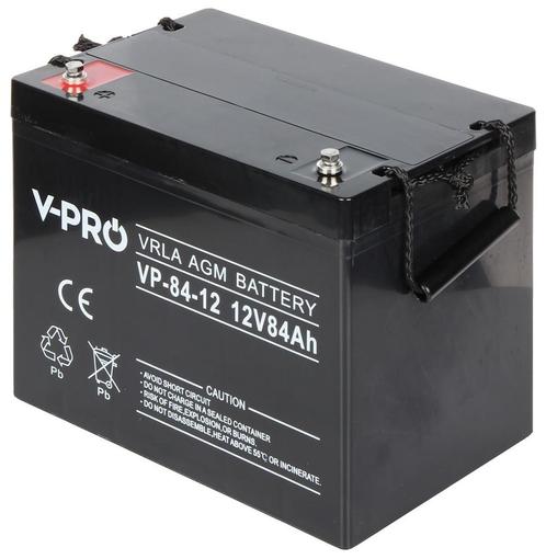 WL4 SB-12-840 accu 12VDC 84Ah voor bijvoorbeeld een, Doe-het-zelf en Verbouw, Zonnepanelen en Toebehoren, Nieuw, Ophalen of Verzenden