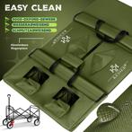 Opvouwbare bolderwagen - strandkar - PVC banden - 80 kg, Verzenden, Nieuw