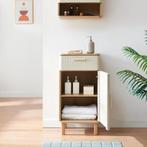 Badkamerkast Ferrersp 80x40x35 cm eikenkleurig havermout en, Verzenden, Nieuw