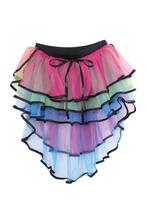 Tutu Rokje Regenboog High Low XS S 140 146 152 158 164 Tule, Nieuw, Carnaval, Ophalen of Verzenden, Kleding