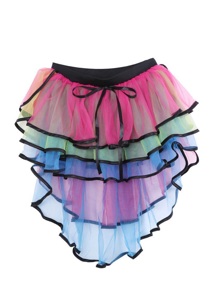 Tutu Rokje Regenboog High Low XS S en 140 146 152 158 164 Pa, Kleding | Dames, Carnavalskleding en Feestkleding, Nieuw, Carnaval