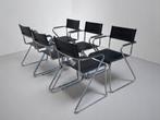 6x (of meer) Buisframe eetkamerstoel– Bauhaus, Marcel Breuer, Bauhaus, Marcel Breuer, Zwart, Zo goed als nieuw, Vijf, Zes of meer stoelen