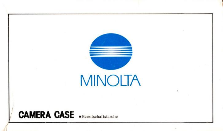 Minolta Camera Case voor AFEII / AFDL - Zwart (Nieuw), Audio, Tv en Foto, Fotografie | Fotostudio en Toebehoren, Nieuw, Verzenden