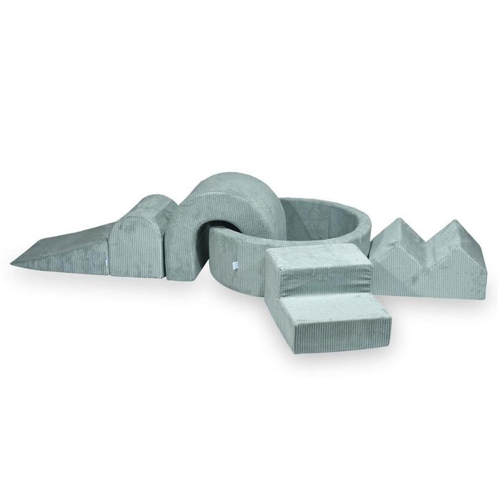 XL speelset van corduroy met ballenbak en 5 foamblokken i..., Kinderen en Baby's, Speelgoed | Educatief en Creatief, Nieuw, Ophalen of Verzenden