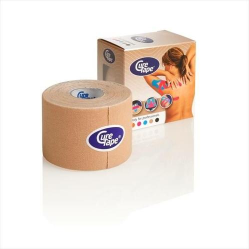 Curetape 5m x 5cm - 1 stuk - beige, Diversen, Verpleegmiddelen, Nieuw, Verzenden