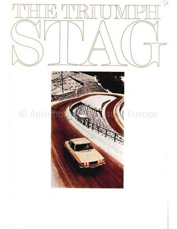 1971 TRIUMPH STAG BROCHURE ENGELS beschikbaar voor biedingen