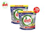 Dreft Platinum All in One Lemon Vaatwastabletten - 180 stuks, Huis en Inrichting, Schoonmaakartikelen, Verzenden