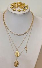 Religieuze set met katholiek kruis en Onze-Lieve-Vrouw van