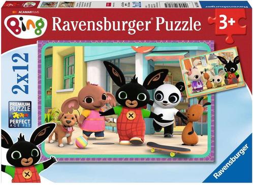 Bings Avontuur Puzzel (2 x 12 stukjes) | Ravensburger -, Kinderen en Baby's, Speelgoed | Kinderpuzzels, Nieuw, Verzenden