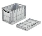 Vouwkrat klapkrat 600x400x400mm, extra stevig, 80l, grijs,, Ophalen of Verzenden, Gebruikt