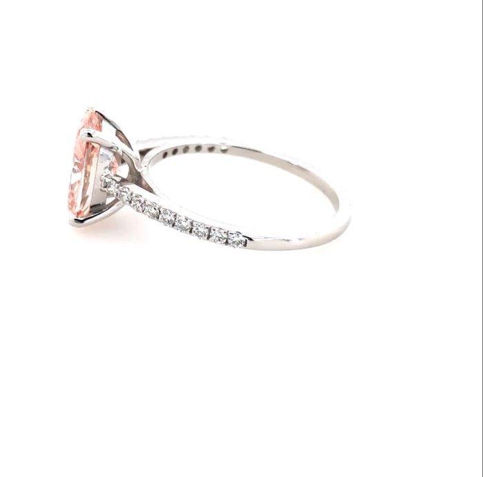 Ring - 18 karaat Witgoud - 2.23ct. tw. Roze Diamant (Fancy, Sieraden, Tassen en Uiterlijk, Ringen
