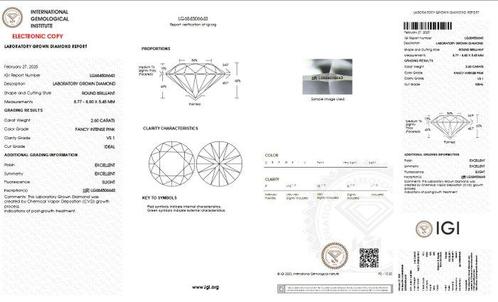 Ring - 14 karaat Witgoud - 3.10ct. tw. Roze Diamant (Fancy, Sieraden, Tassen en Uiterlijk, Ringen