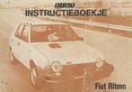 1980 Fiat Ritmo instructieboekje, Auto diversen, Handleidingen en Instructieboekjes, Verzenden