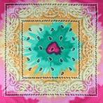 Bandana Zakdoek Tie Dye Paisley Print Groen Roze Geel, Nieuw