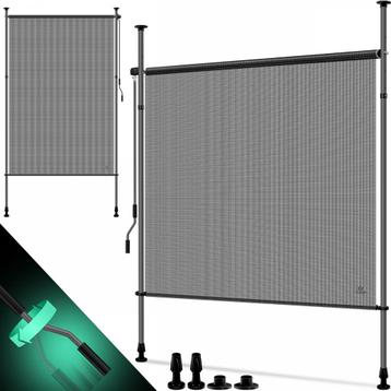 Klemluifel - 100x310 cm - verticale zonwering / zonnescherm beschikbaar voor biedingen