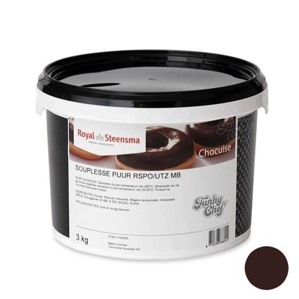 Glazuur Fondant Chocolade Puur | Pure Chocoladeglazuur 3kg, Zakelijke goederen, Horeca | Food, Brood en Banket, Ophalen of Verzenden