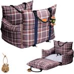 Luxe Honden autostoel Royal+ Brown Check Waterproof Limit..., Ophalen of Verzenden, Nieuw