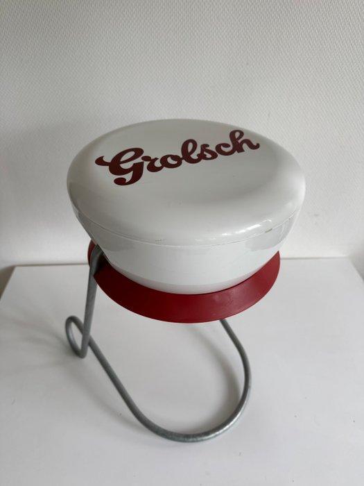 Grolsch - Meccano - Bijzettafel - Bierdop Beugelfles -, Antiek en Kunst, Antiek | Wandborden en Tegels
