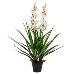 vidaXL Kunstplant met pot cymbidium orchidee 100 cm groen, Huis en Inrichting, Verzenden, Nieuw