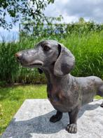 Beeldje - Grote teckel hond - Brons