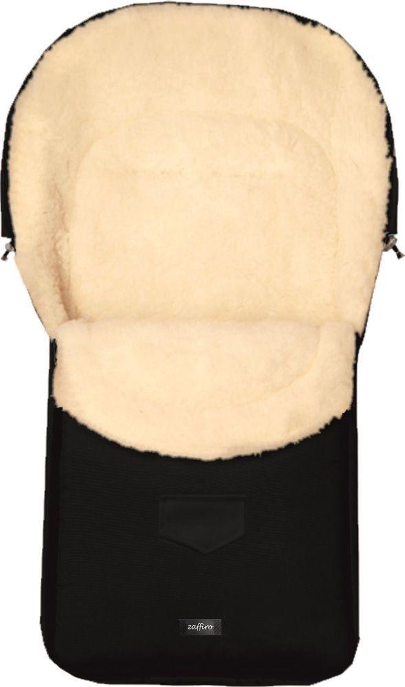 Zaffiro Wol Zwart Universele Afritsbare Voetenzak S7 08610, Kinderen en Baby's, Kinderwagens en Combinaties, Nieuw, Verzenden