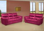 Bankstel Oostrum - rechte banken - Roze, Huis en Inrichting, Nieuw, Stof