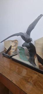 Klok en garnituur set (3) - Onyx, Messing - 1930-1940, Antiek en Kunst