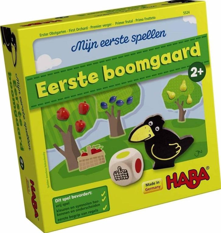 Mijn Eerste Spellen - Eerste Boomgaard | Haba -, Hobby en Vrije tijd, Gezelschapsspellen | Bordspellen, Nieuw, Verzenden