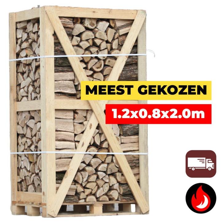 PRIJZEN GELDIG T/M 10 OKTOBER | 1.2x0.8x2m | Incl. bez., Tuin en Terras, Haardhout, Blokken, Minder dan 3 m³, Beukenhout, Ophalen of Verzenden