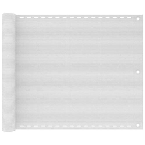 vidaXL Balkonscherm 75x500 cm HDPE wit, Tuin en Terras, Zonneschermen, Nieuw, Verzenden
