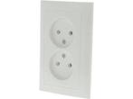 Veiling - Berker S1 Contactdoos Inbouw Tweevoudig Polarwit, Nieuw
