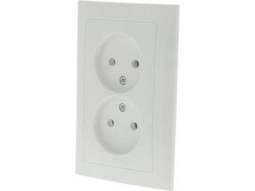 Veiling - Berker S1 Contactdoos Inbouw Tweevoudig Polarwit, Huis en Inrichting, Overige Huis en Inrichting