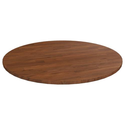 vidaXL Tafelblad rond Ø90x1,5 cm bewerkt massief eikenhout, Huis en Inrichting, Tafels | Eettafels, Nieuw, Verzenden