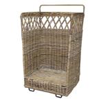 Mauris rotan mand voor hout 40x40xH100cm, Ophalen of Verzenden, Nieuw