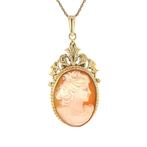 Gouden hanger met camee 14 krt, Ophalen of Verzenden, Nieuw