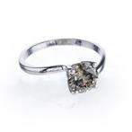 Verlovingsring - 14 karaat Witgoud - 1.32ct. tw. Diamant, Sieraden, Tassen en Uiterlijk, Antieke sieraden
