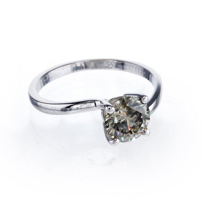 Verlovingsring - 14 karaat Witgoud - 1.32ct. tw. Diamant, Sieraden, Tassen en Uiterlijk, Antieke sieraden